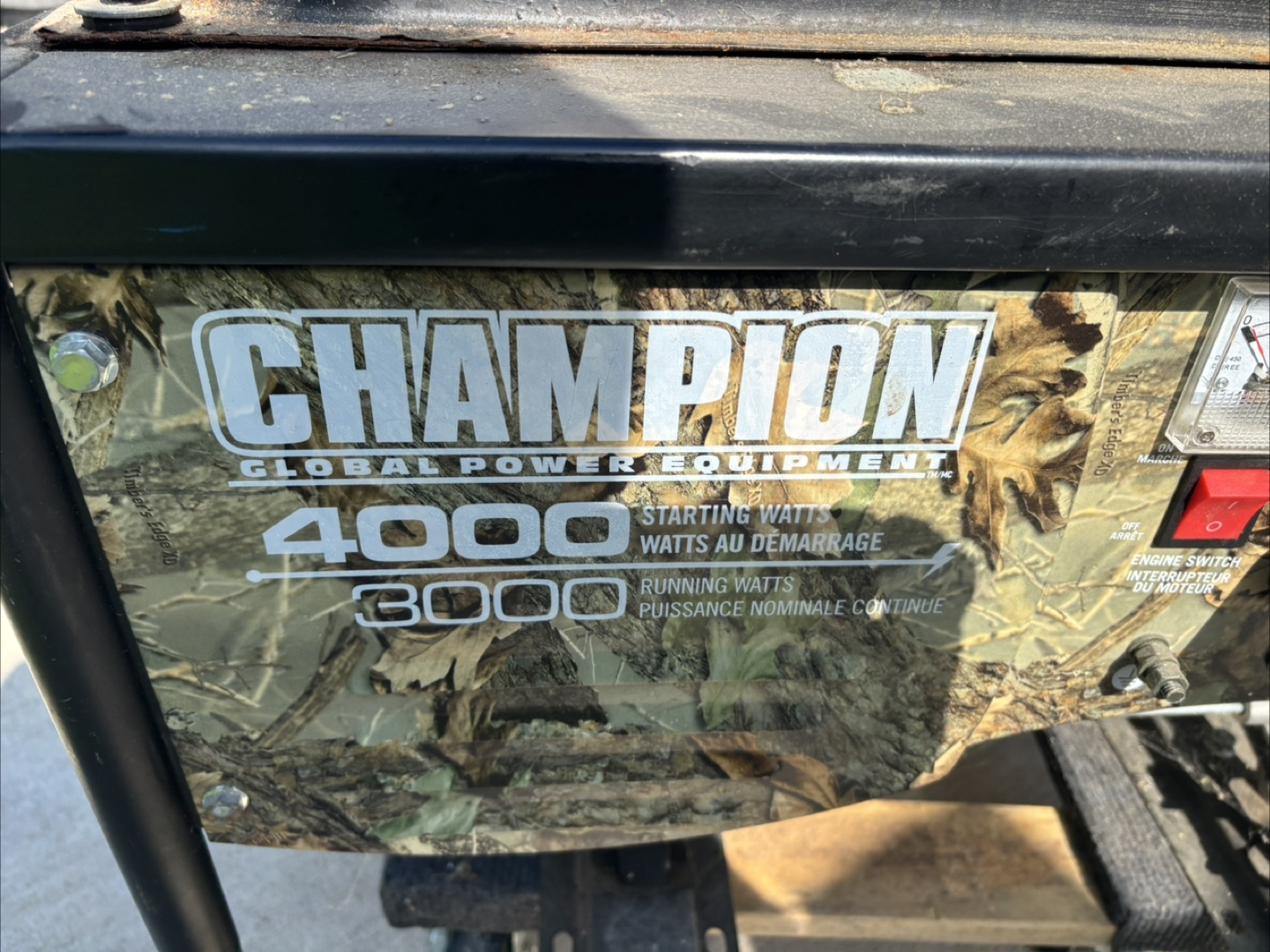 Champion 4000 Starting Watts Generator
