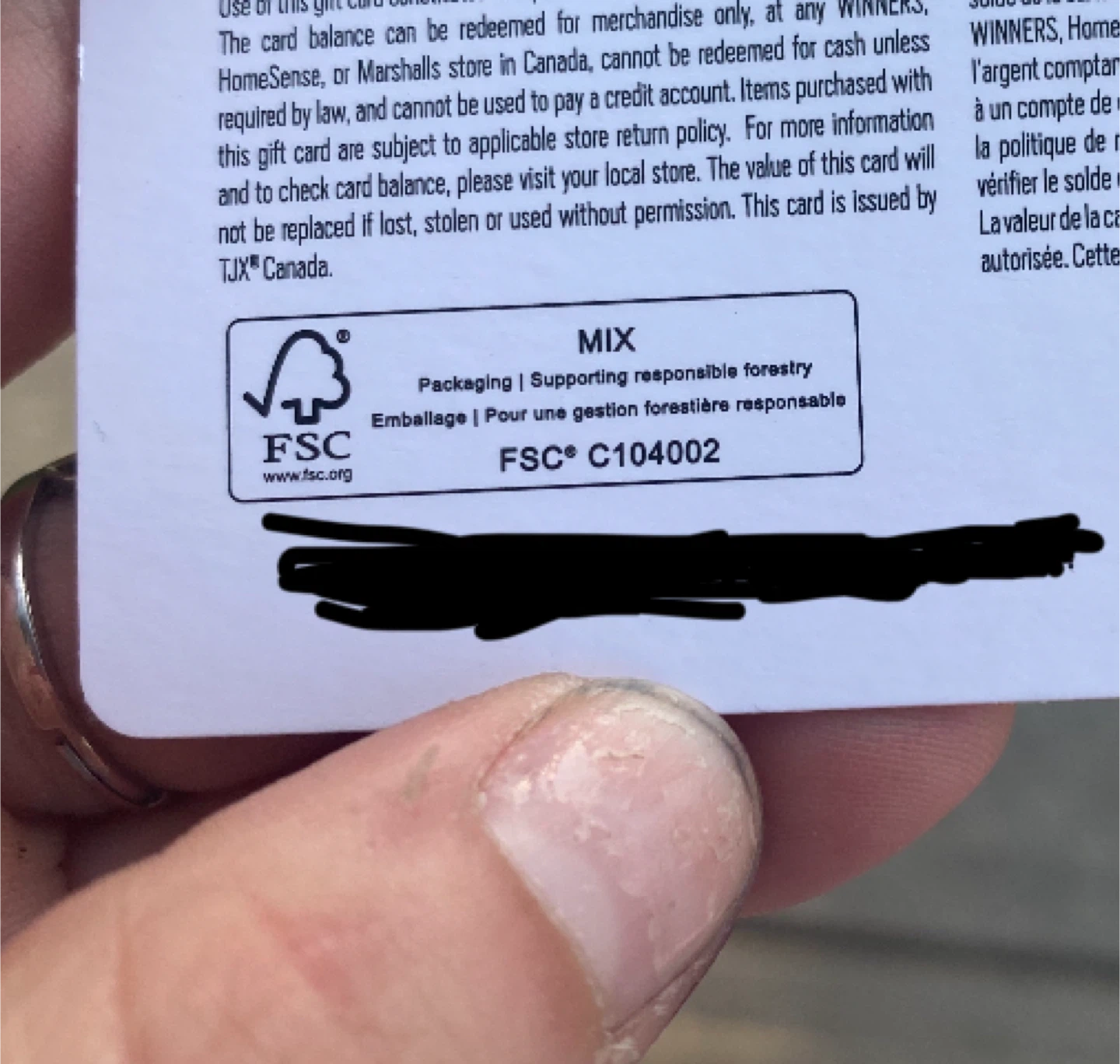 $535.00 Winners HomeSense Marshalls Giftcard - photo 2