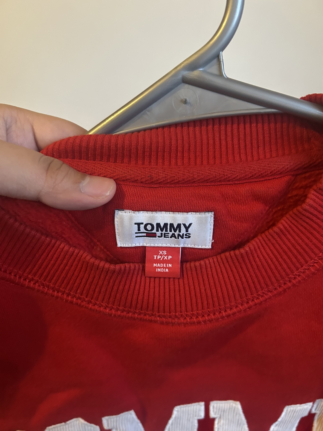 Tommy Jeans Red XS Sweatshirt - photo 2