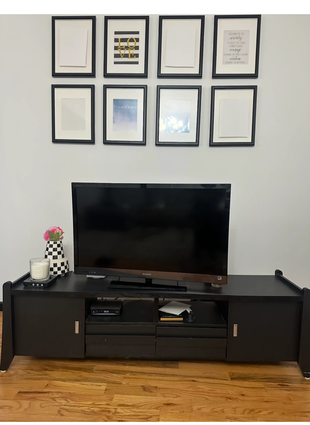 Black TV Stand/Entertainment Center