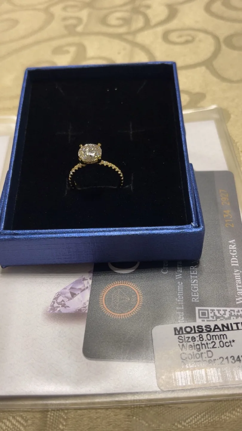 Moissanite ring thumbnail