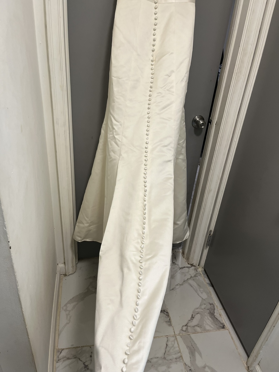 David's Bridal White Wedding Dress - photo 5