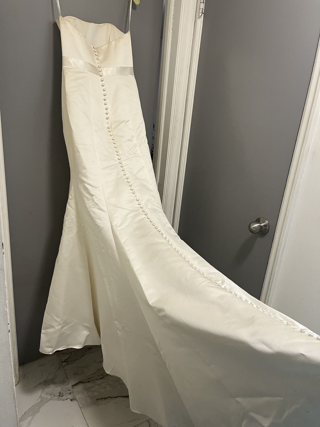 David's Bridal White Wedding Dress - photo 3