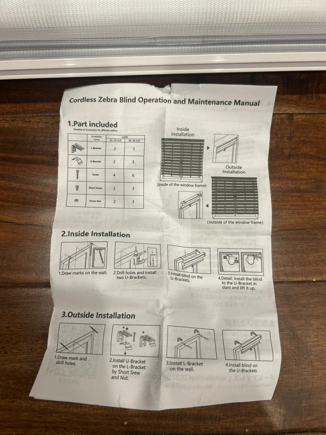 Cordless Zebra Blind, 20W 72H inch image indicator(5)
