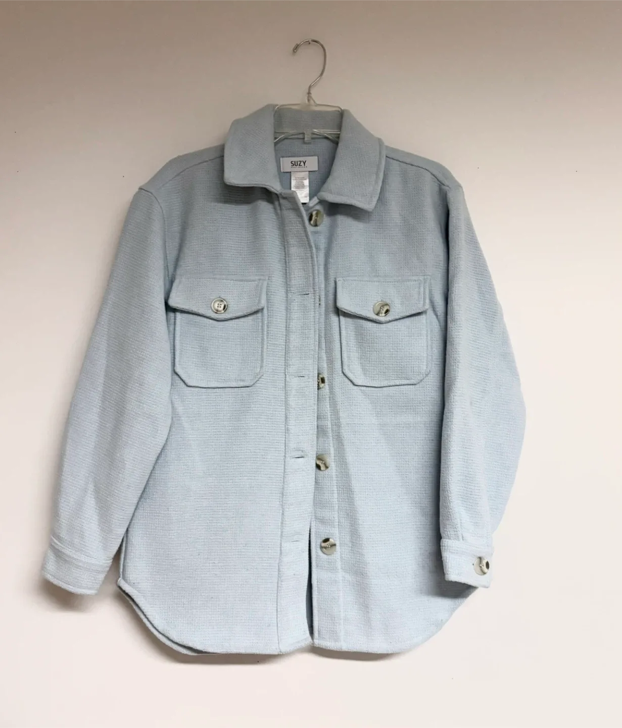 Powder blue Shacket - Size XS thumbnail