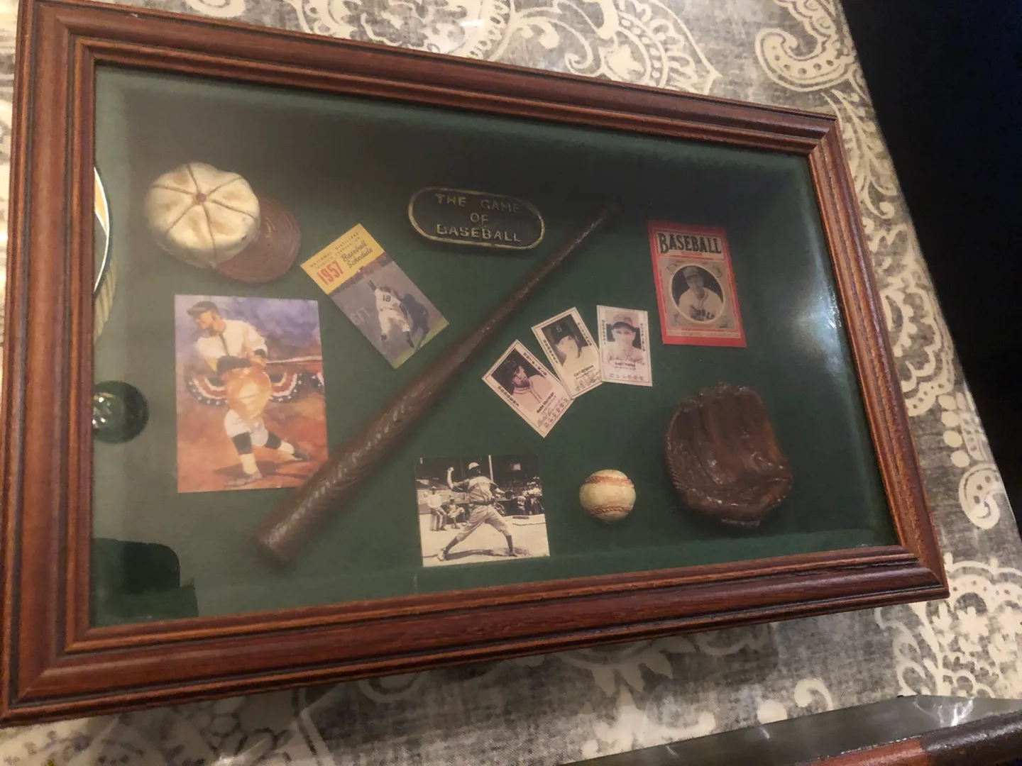 Framed Baseball & Hockey,football Memorabilia image indicator(4)