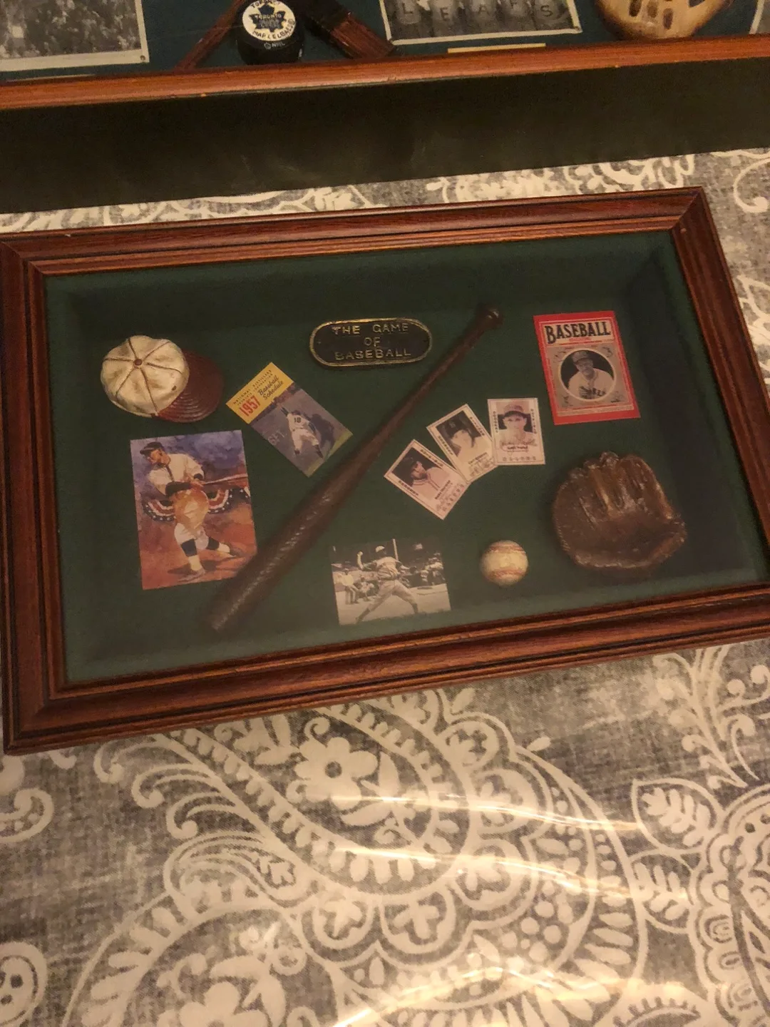 Framed Baseball & Hockey,football Memorabilia image indicator(5)