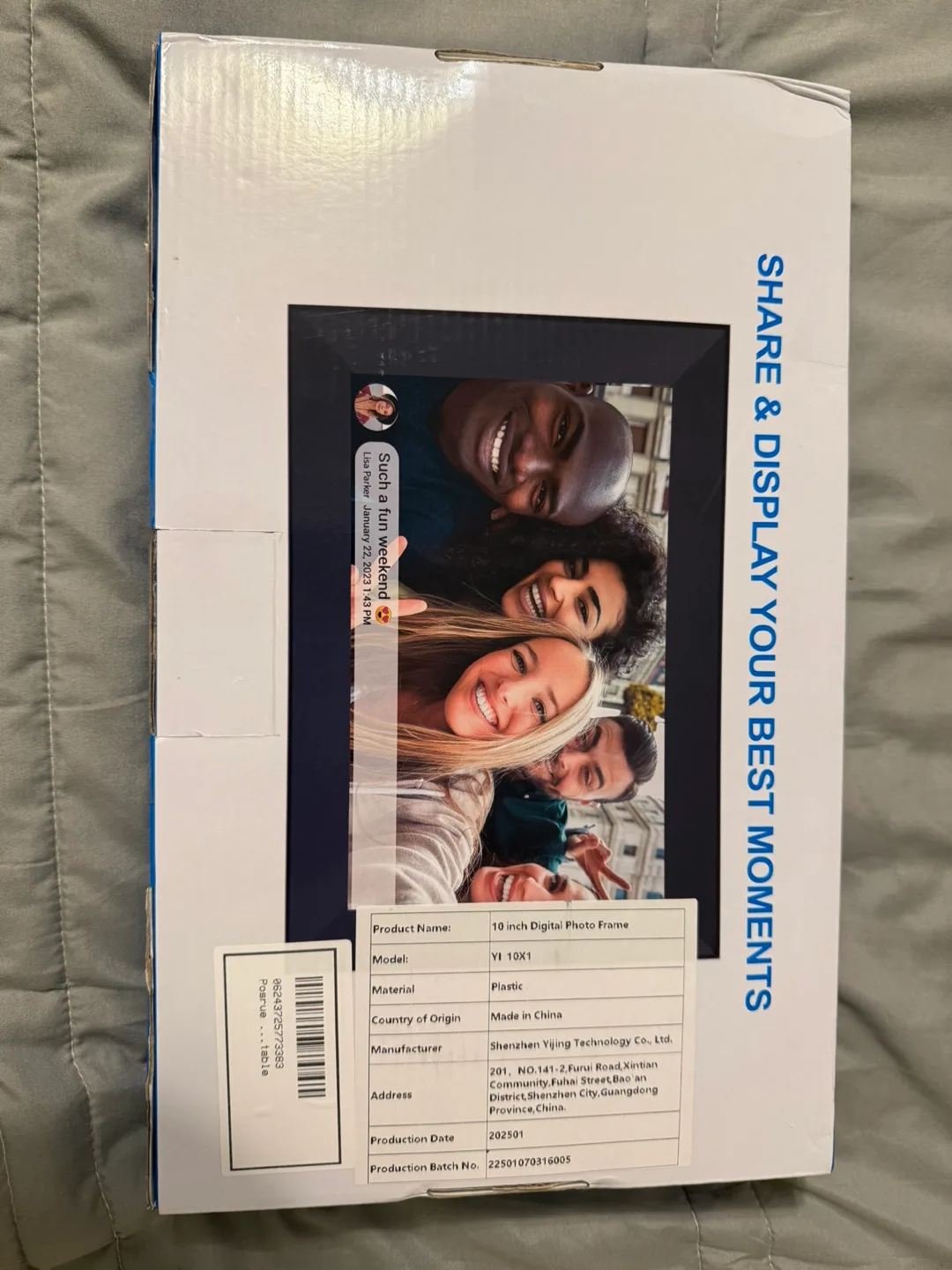10 inch Digital Photo Frame YI 10X1 thumbnail