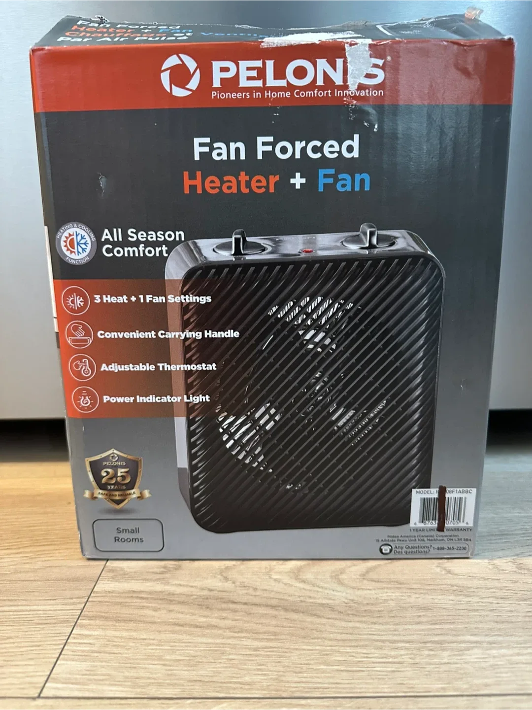 Pelonis Fan Forced Heater + Fan - new in box thumbnail