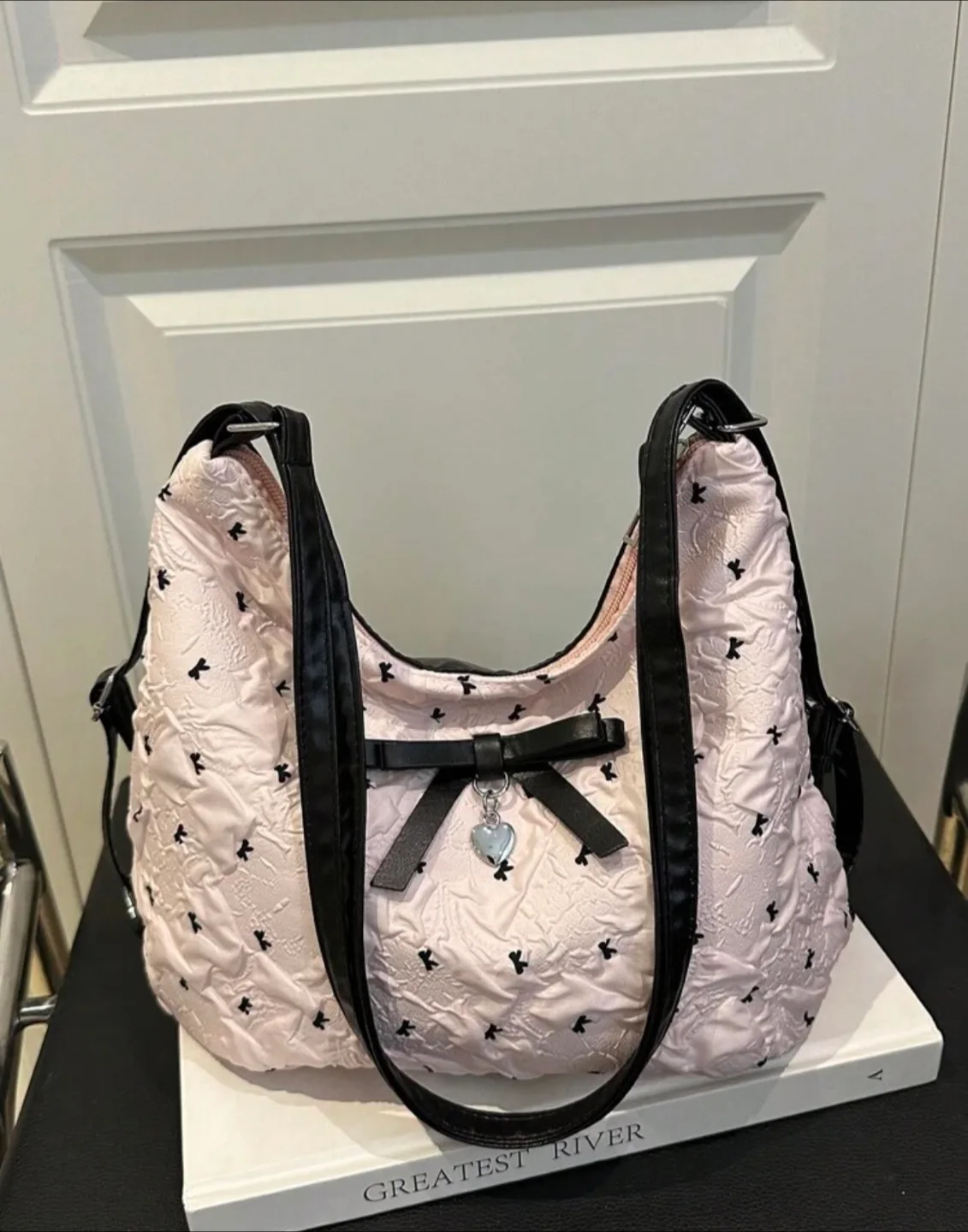 Pink Bag with Bow Detail thumbnail