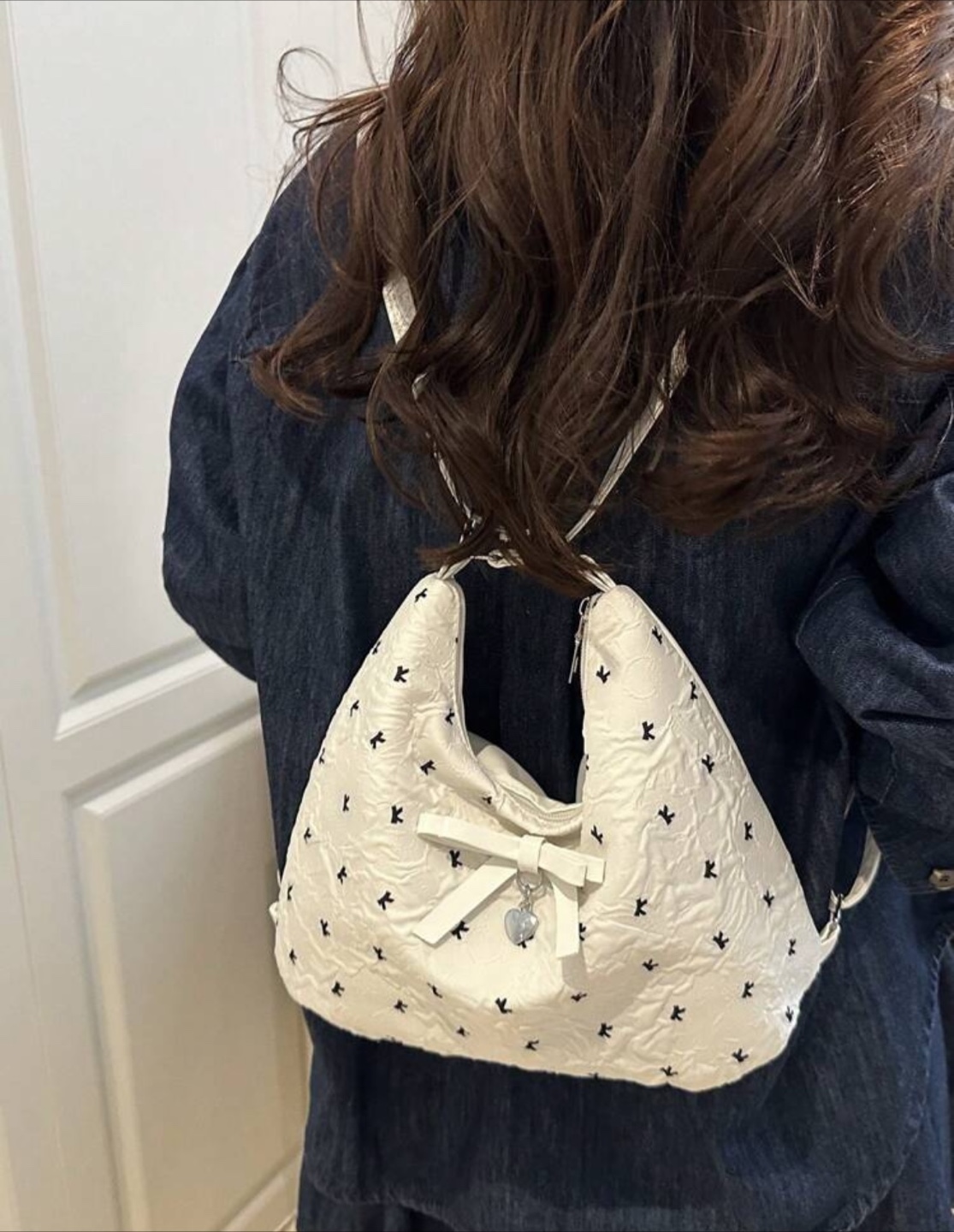 White Bag with Bow Detail - photo 3