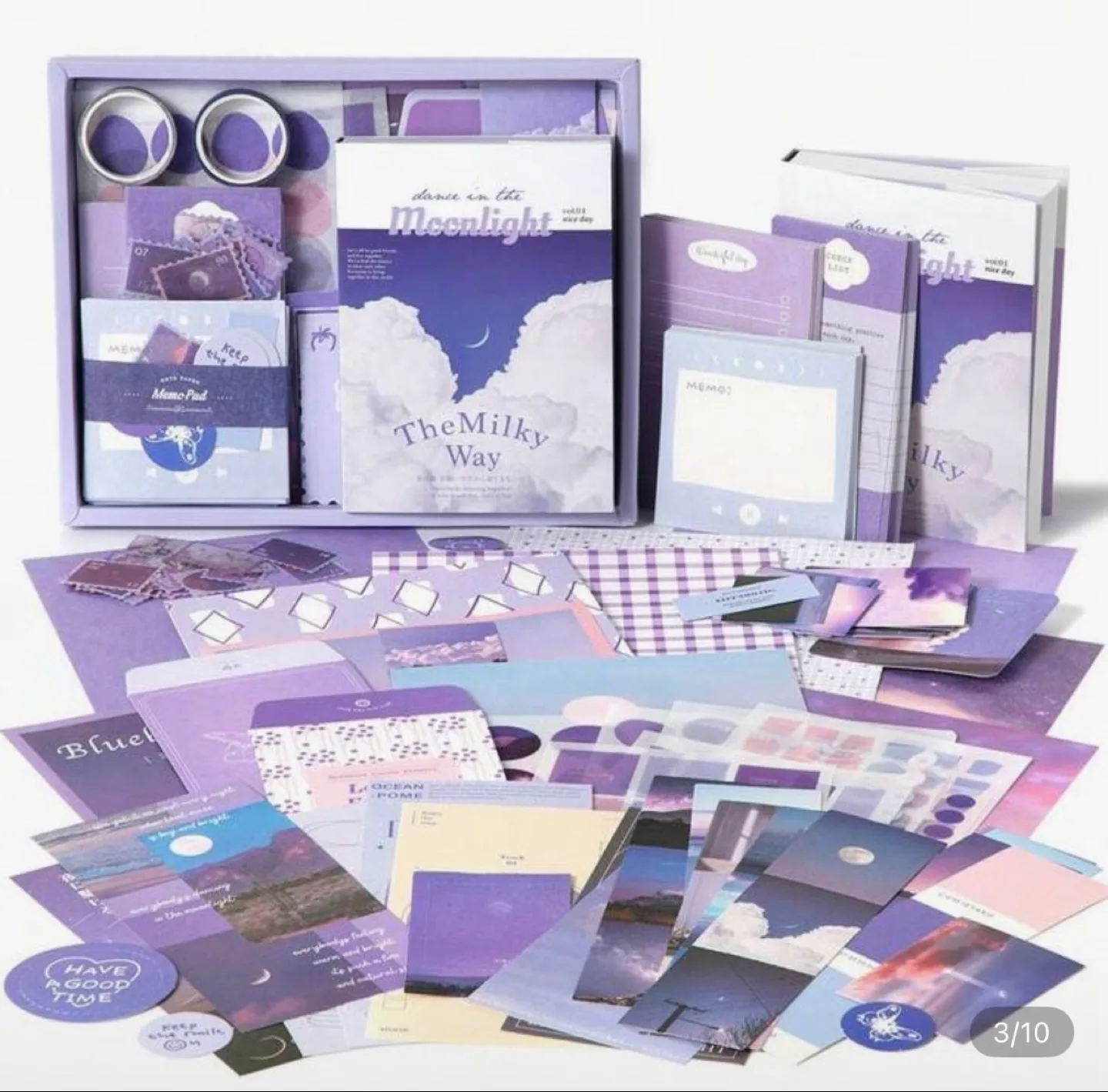 Purple Stationery Scrapbook Kit thumbnail