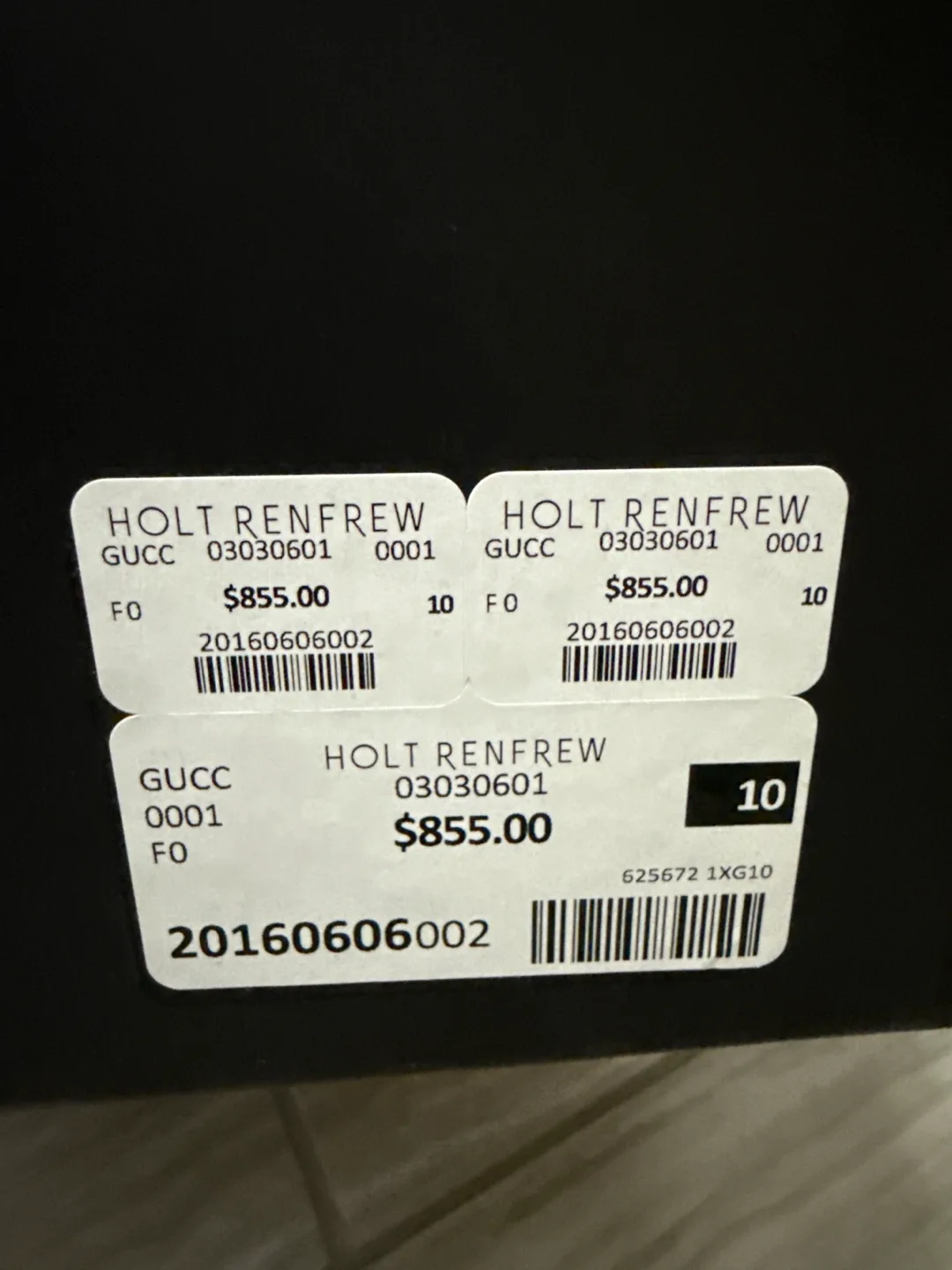 Gucci Black Leather High-Top Sneakers - Size 10 image indicator(4)