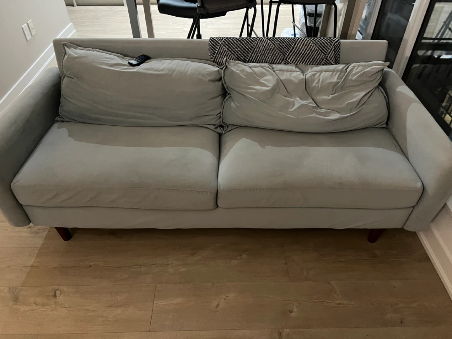 Light Grey Loveseat Sofa