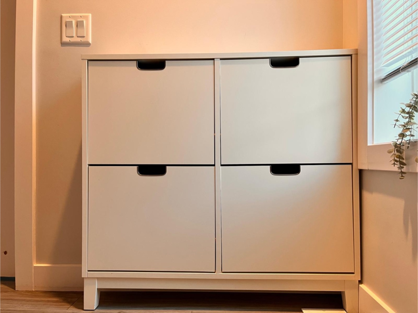 IKEA Hemnes Shoe Cabinet with 4 Compartments