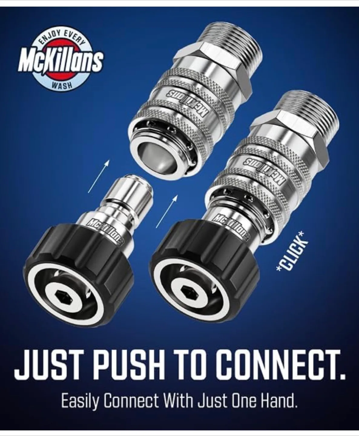 McKillans Automatic M22-14mm Pressure Washer Quick Connect Kit image indicator(5)