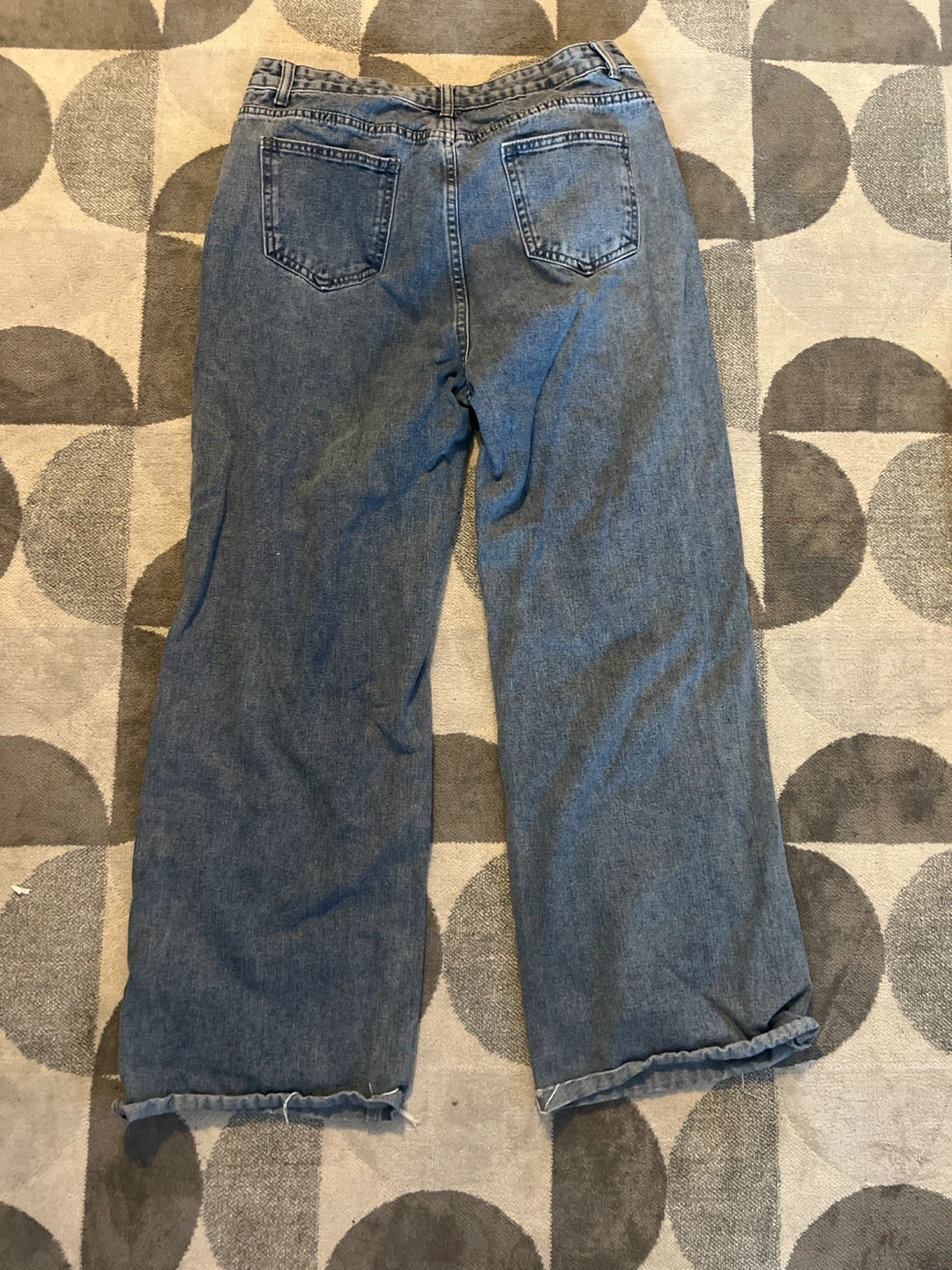 Cider Ripped Wide Leg Jeans - Size M - photo 3