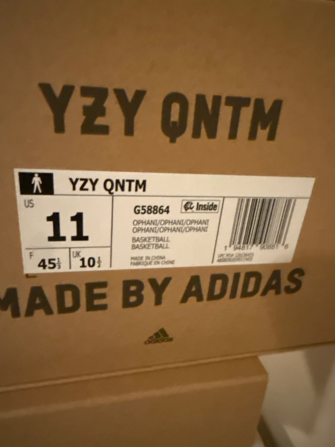 Adidas YZY QNTM Basketball Shoes - US 11 image indicator(4)