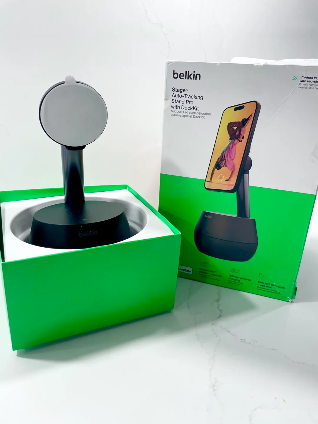 Belkin Stage Auto-Tracking Stand Pro with DockKit, 360 Rotation image indicator(2)