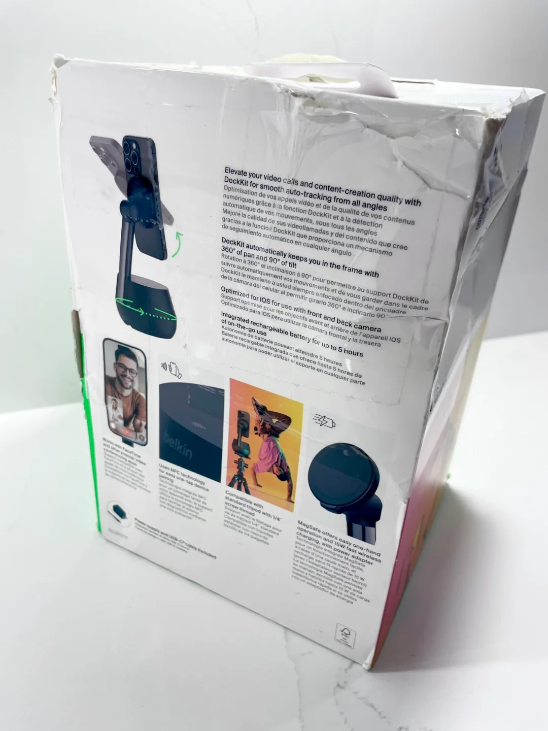 Belkin Stage Auto-Tracking Stand Pro with DockKit, 360 Rotation image indicator(7)