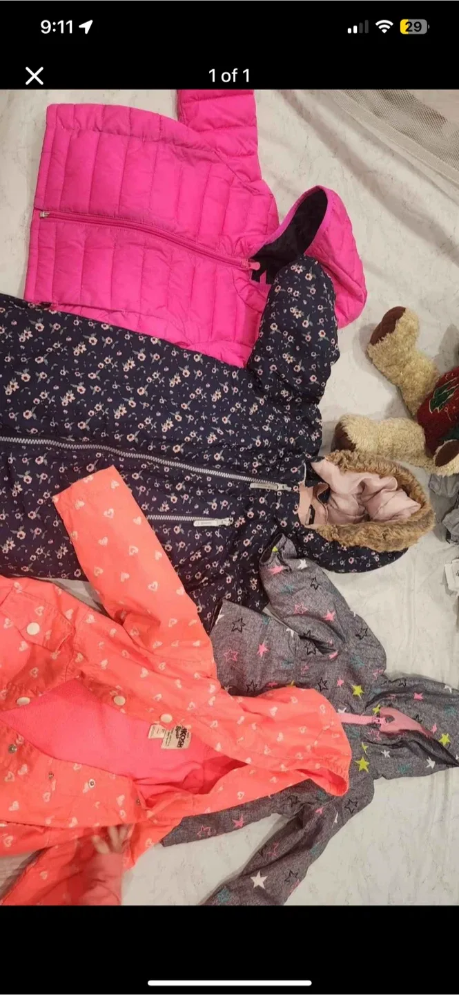 Girls' Jackets - OshKosh, floral, pink, star patterns thumbnail