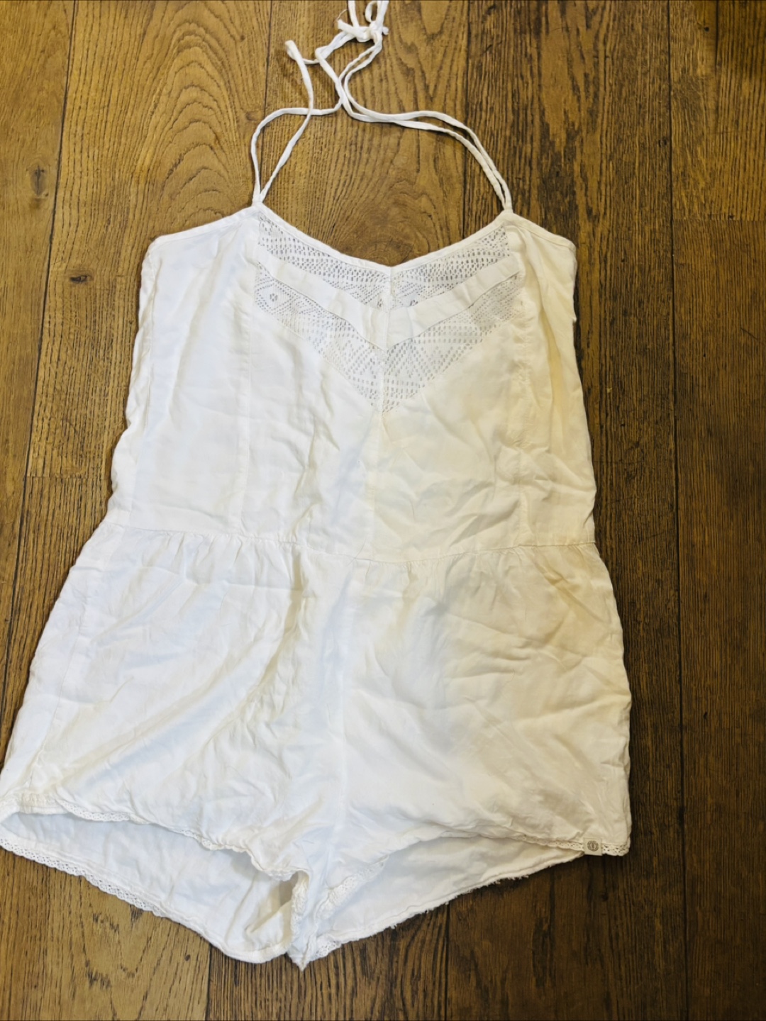 White Romper - Size Small