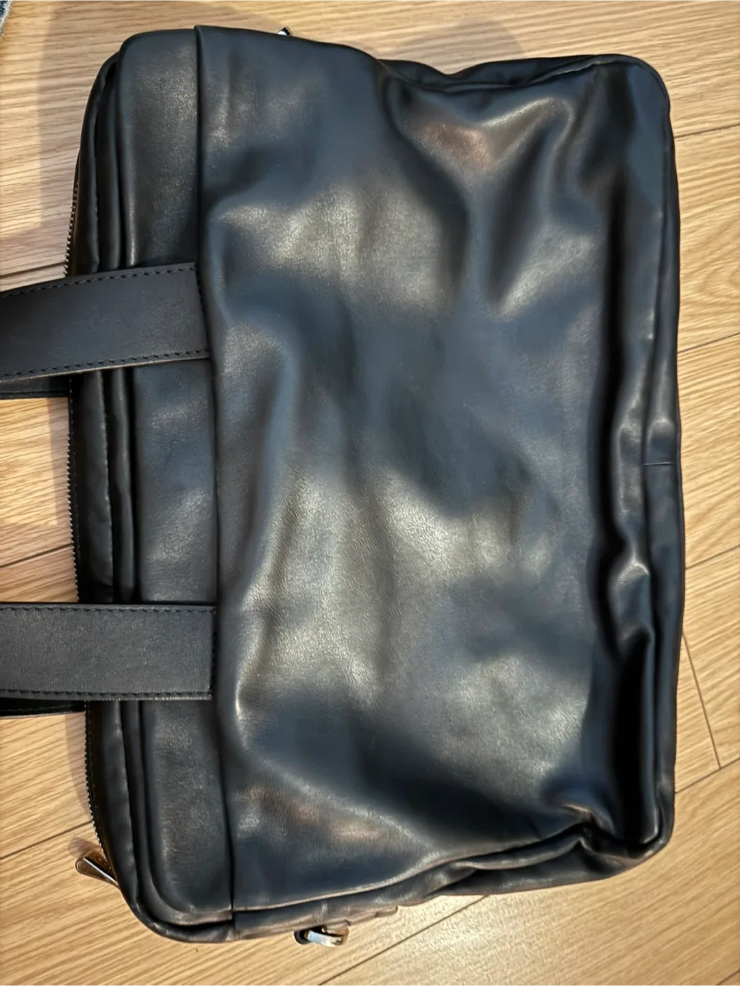 Black Leather Briefcase Giudi brand from Italy thumbnail