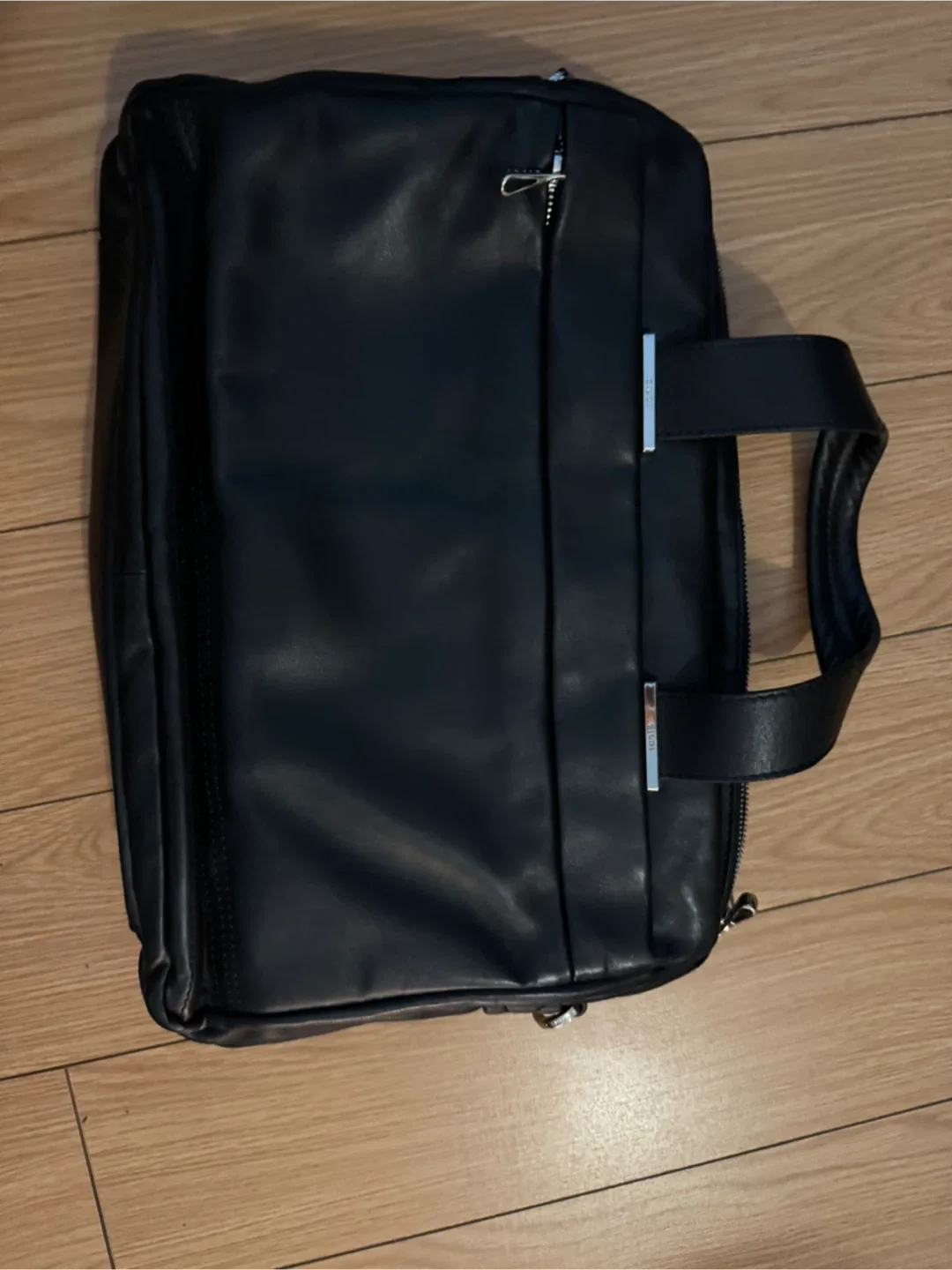 Black Leather Briefcase Giudi brand from Italy image indicator(2)