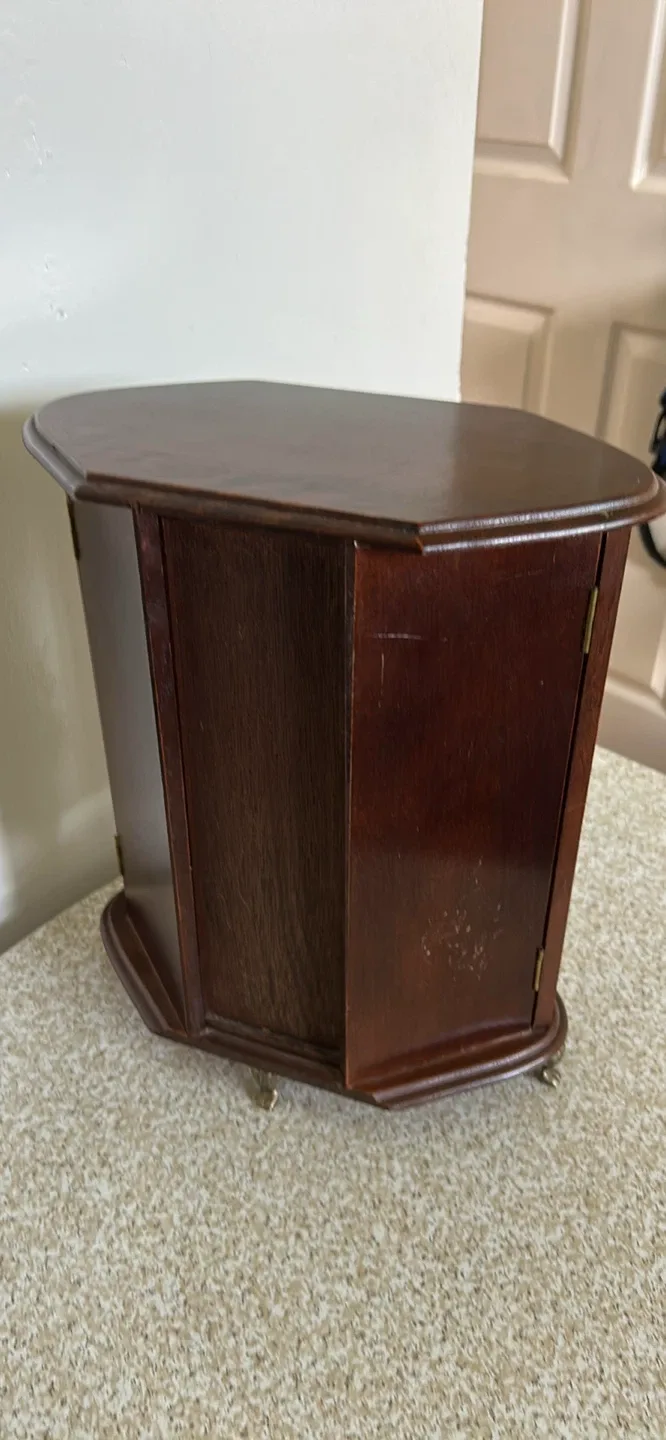 Wooden Jewelry Box with Mirror image indicator(4)