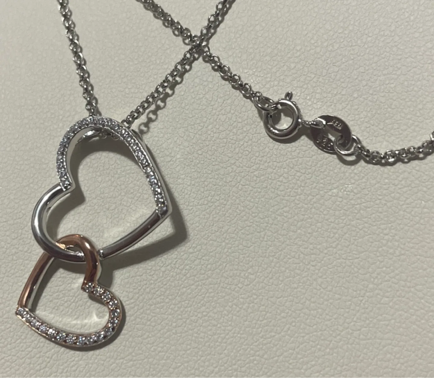 Double Heart Necklace with Box- Ben Moss image indicator(4)