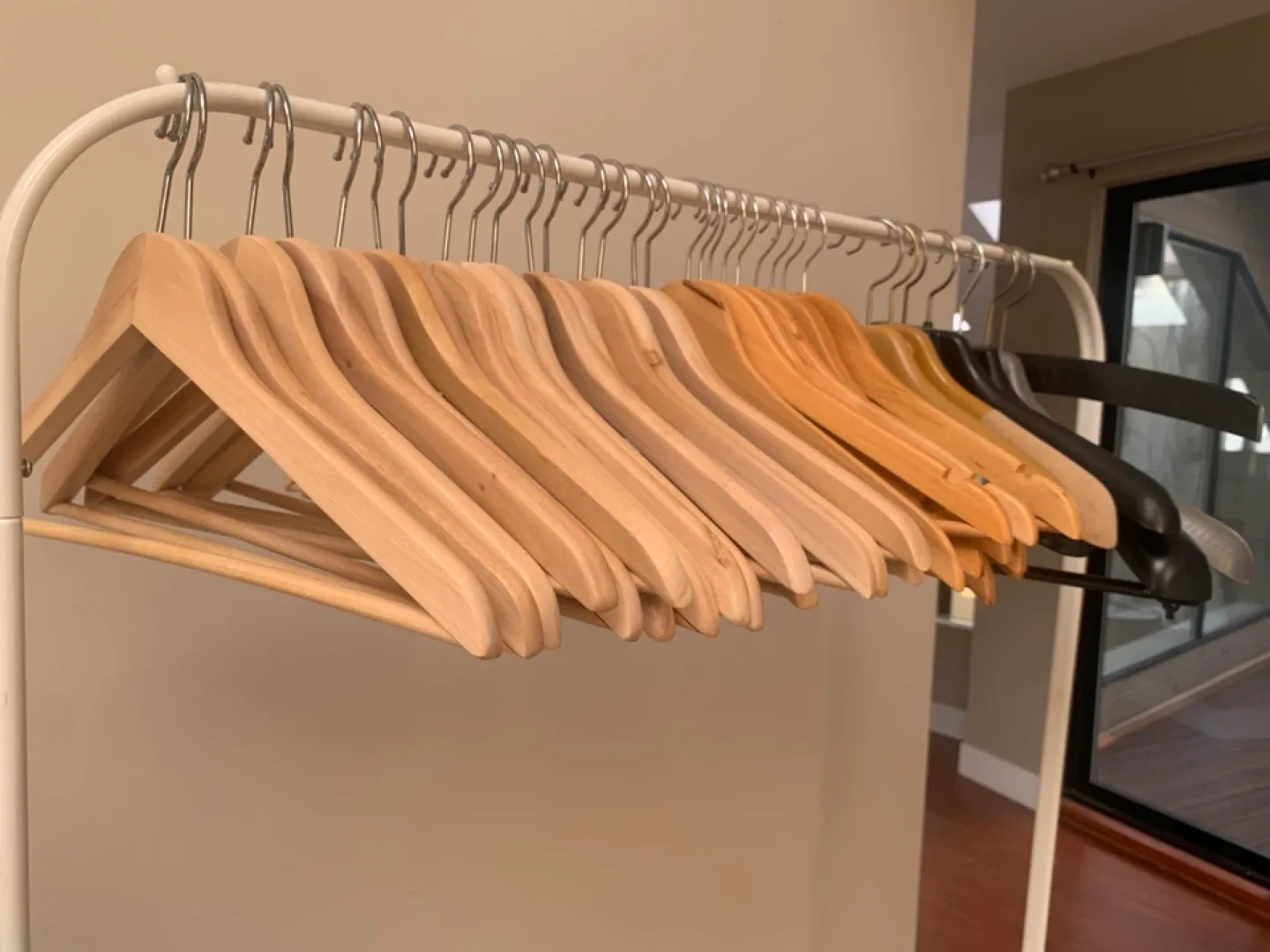 Wooden Clothes Hangers - Mixed Lot thumbnail