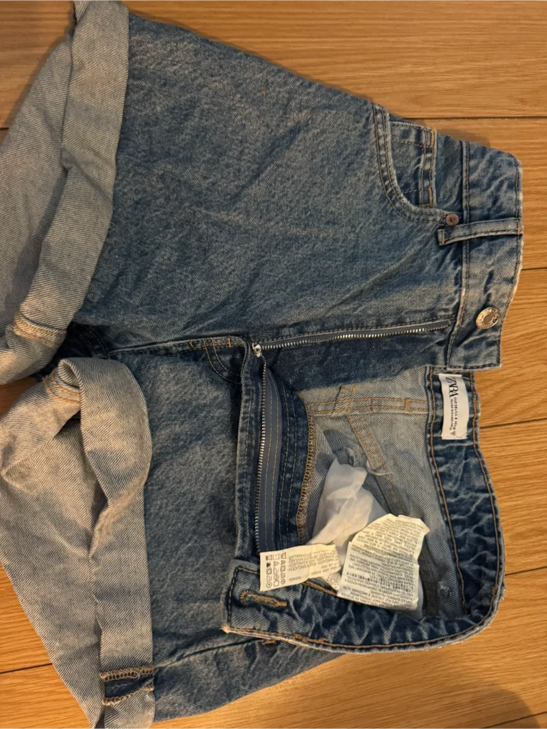 Zara Denim Shorts - Size 10 thumbnail