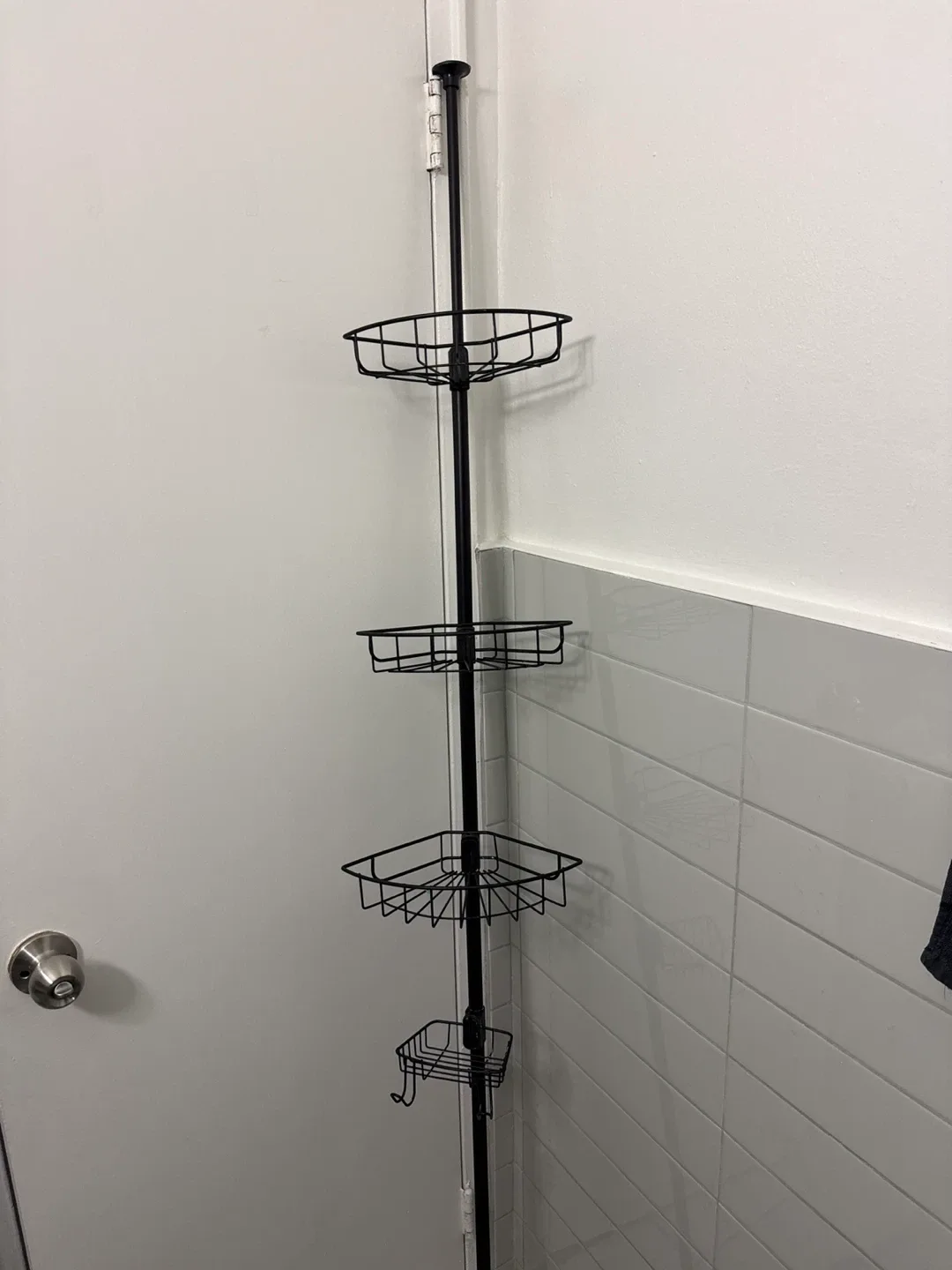 Tension Corner Shower Caddy - Black image indicator(2)