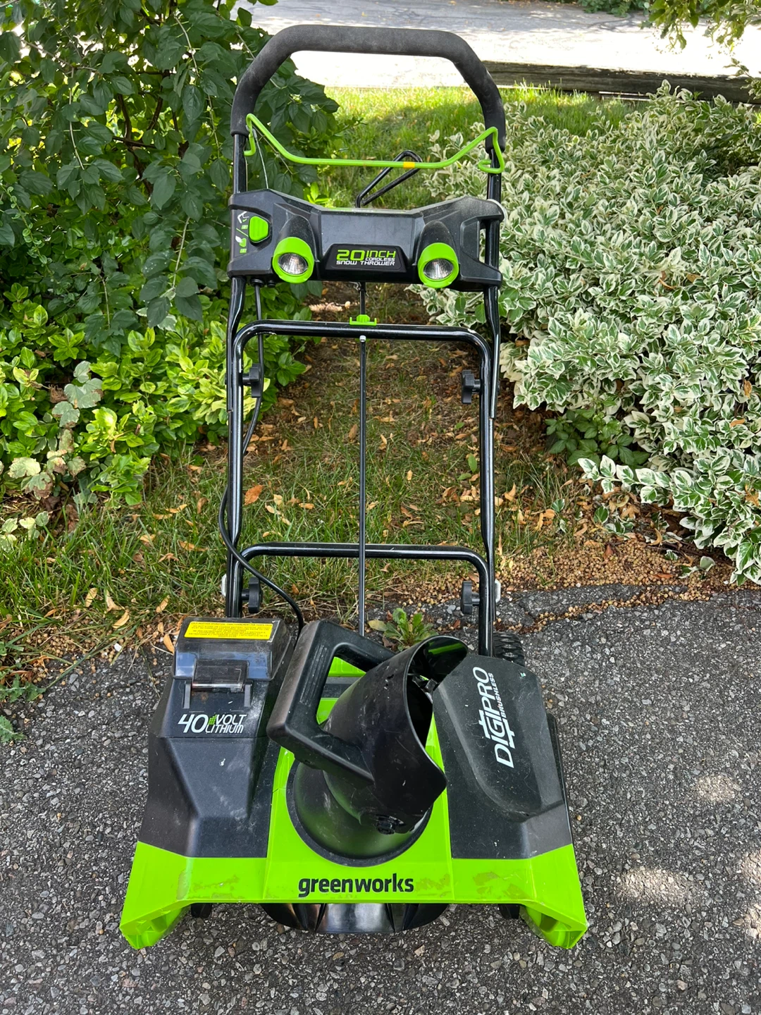 Greenworks 20-Inch 40V Cordless Snow Thrower