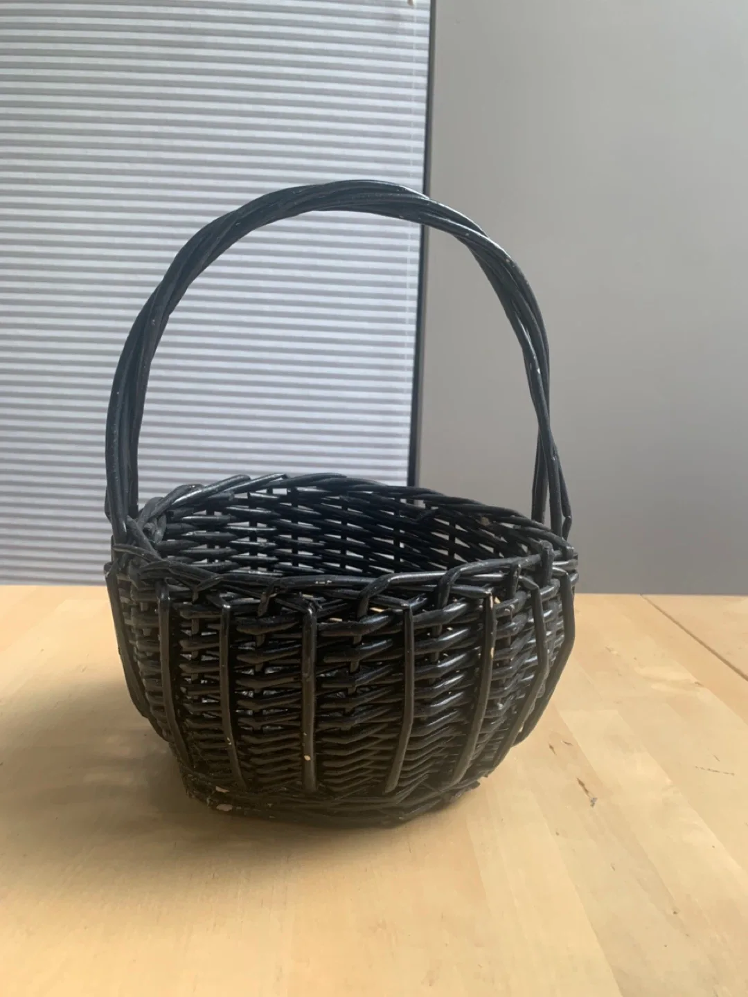 Black Wicker Basket thumbnail