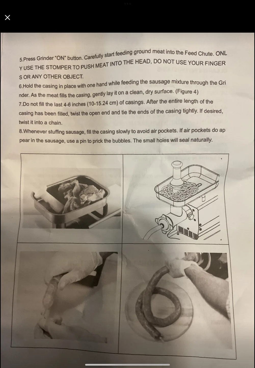 Vevor Electric Meat Grinder image indicator(5)