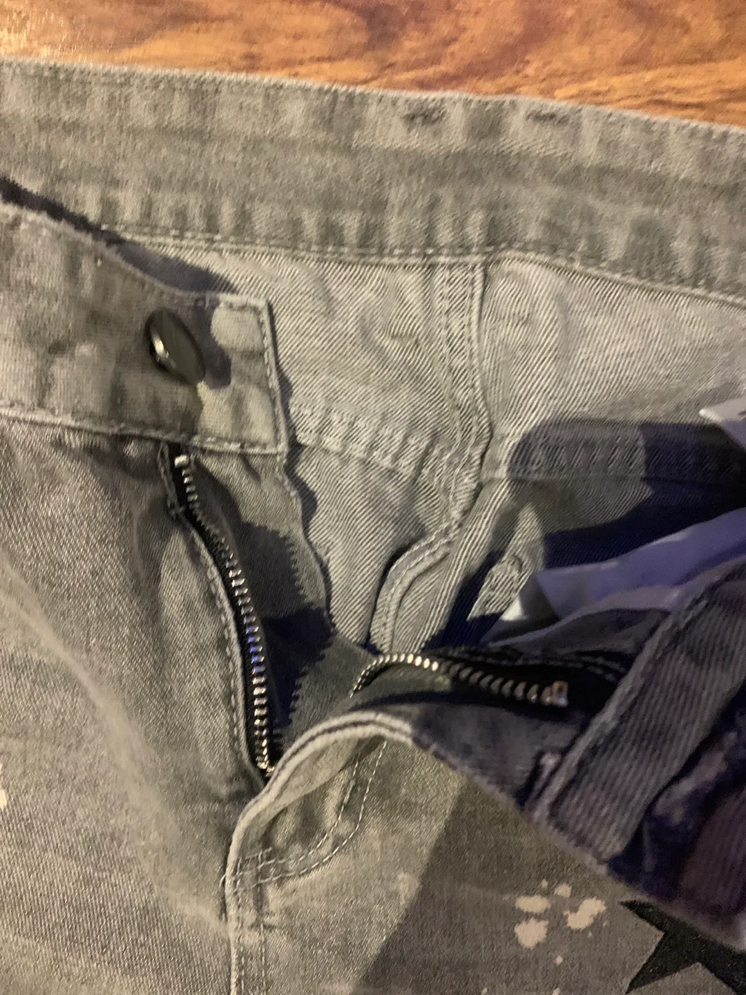 Grey Jeans with Star Design image indicator(3)