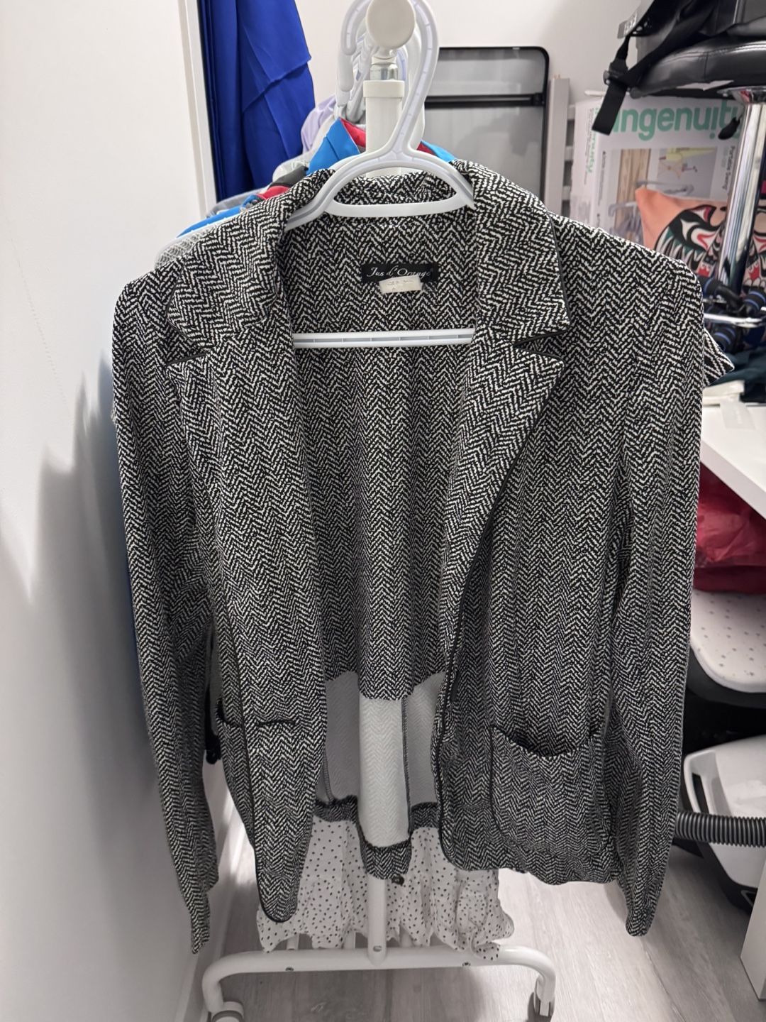 Iza d'Omergue Herringbone Blazer