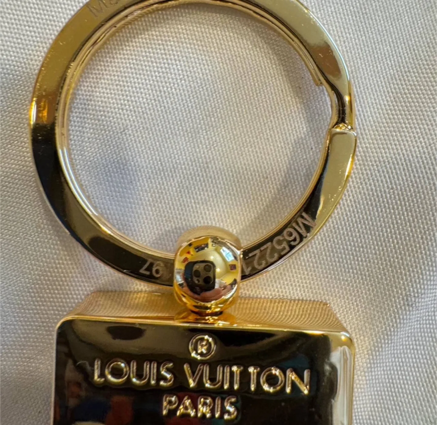 Designer Monogram Key Holder Chain – Brown/Gold image indicator(3)