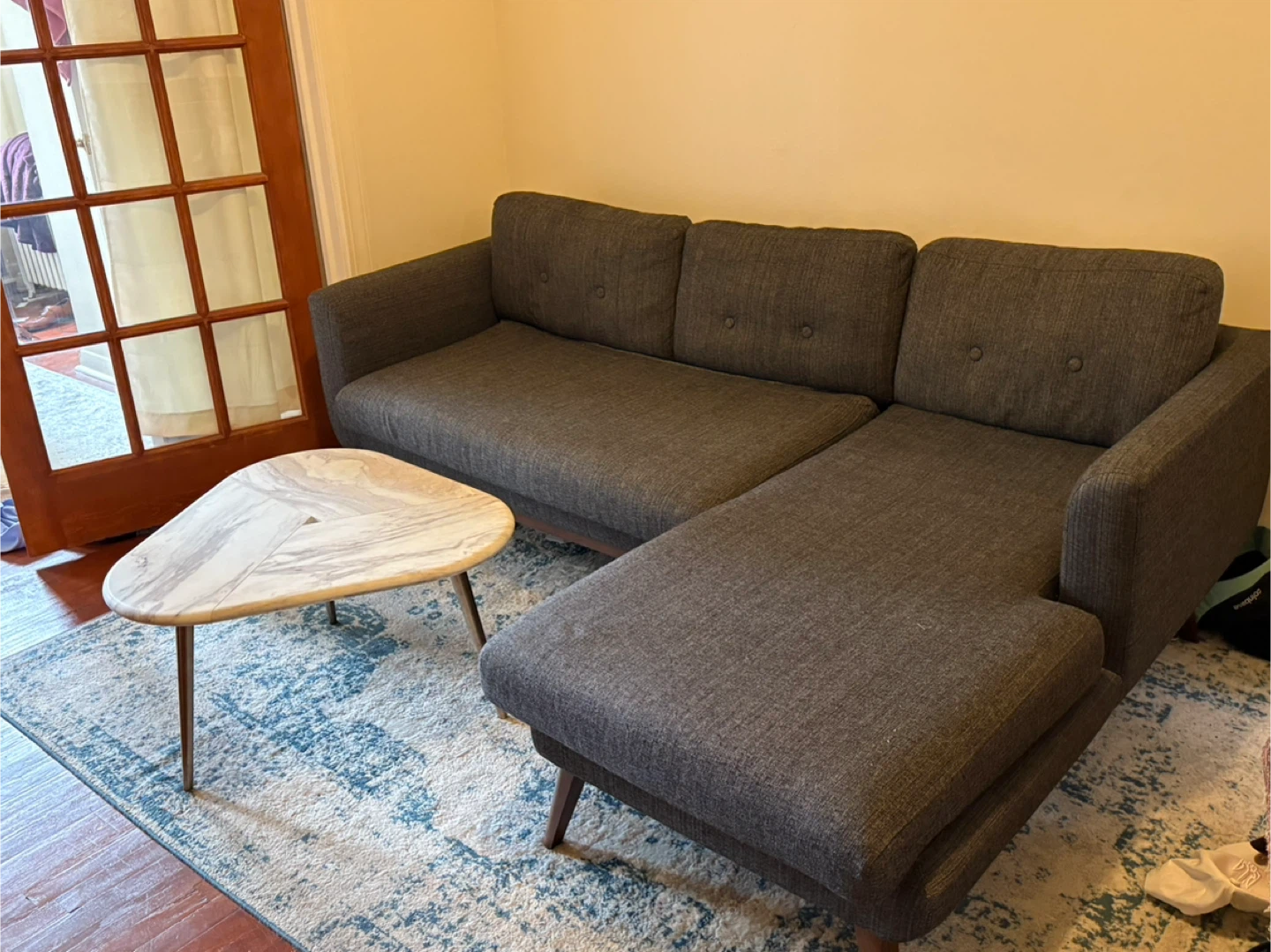 Gray Sectional Sofa - must go by Sunday! Open to offers