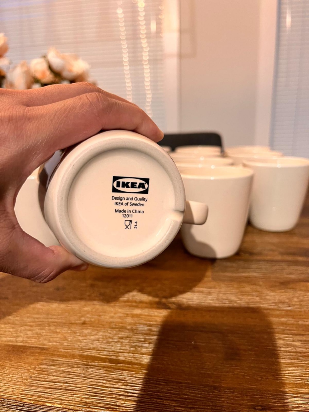 IKEA Cream-Colored Mugs - Set of 16 - photo 5