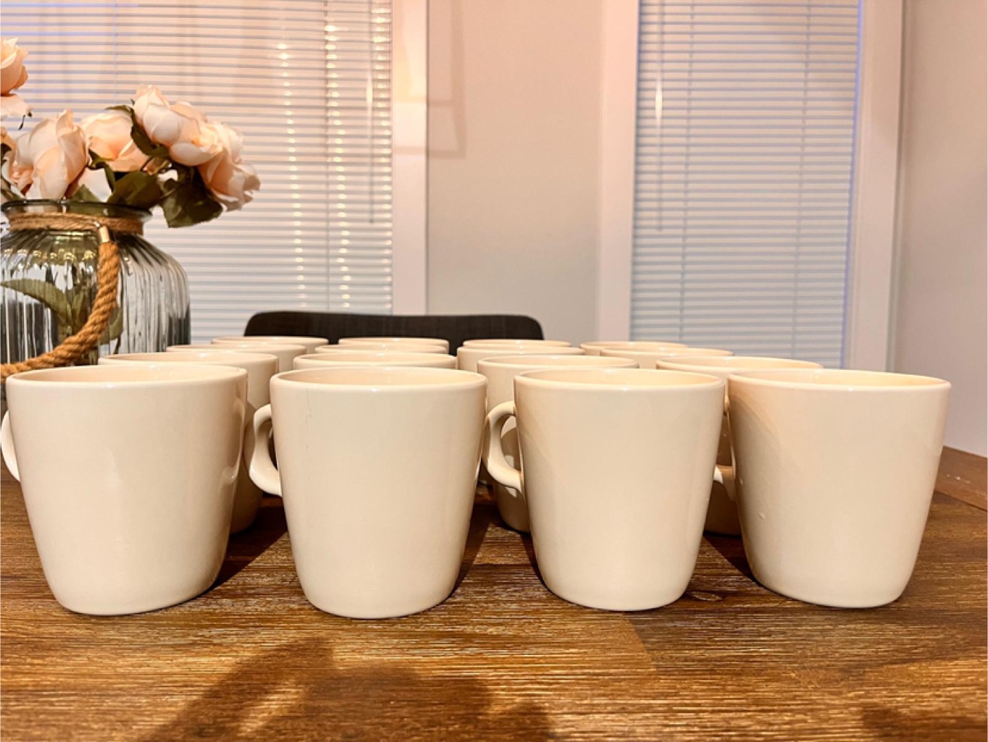 IKEA Cream-Colored Mugs - Set of 16 - photo 2