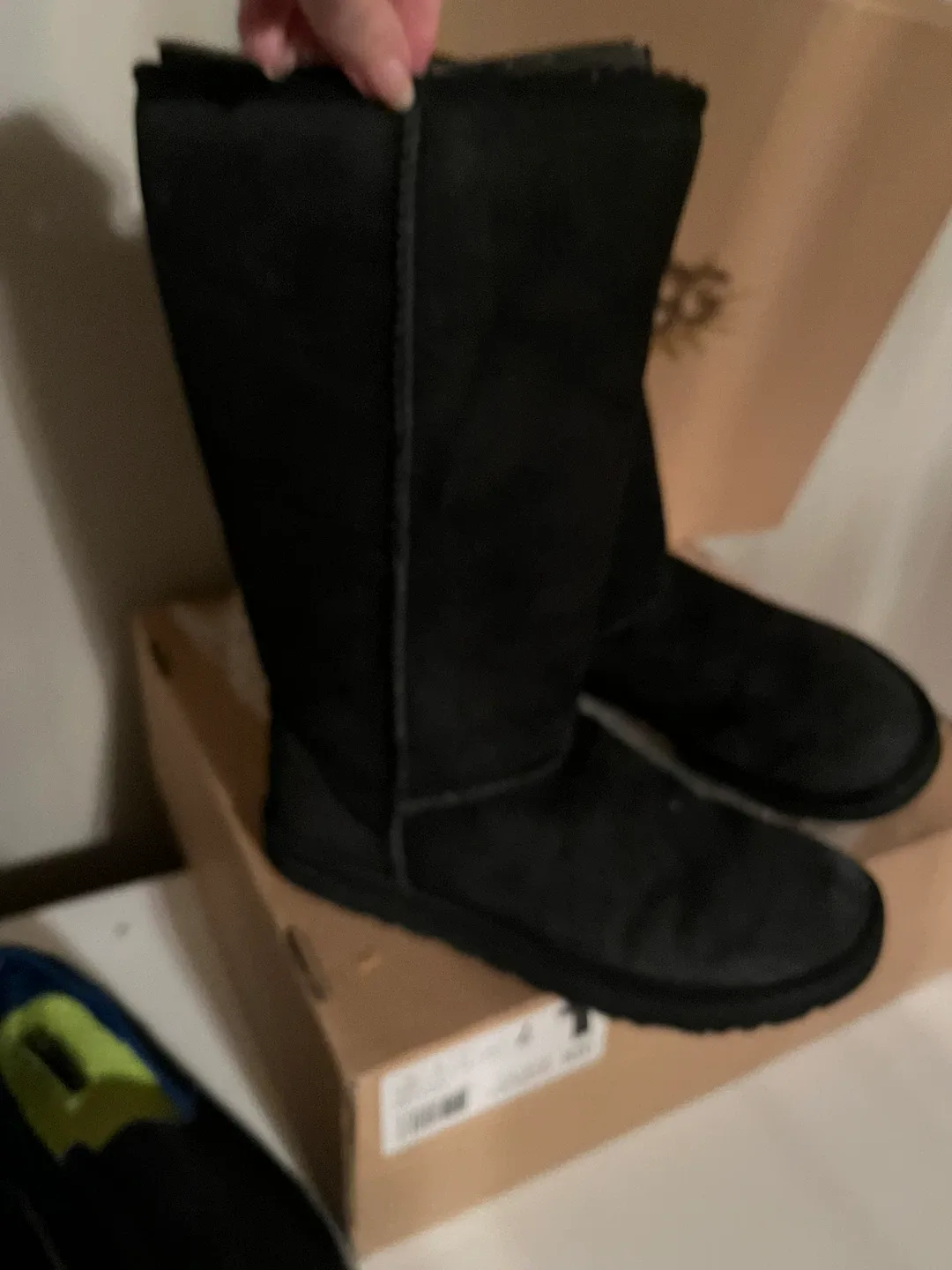 UGG Australia Classic Tall Black Boots - Size 7 image indicator(3)