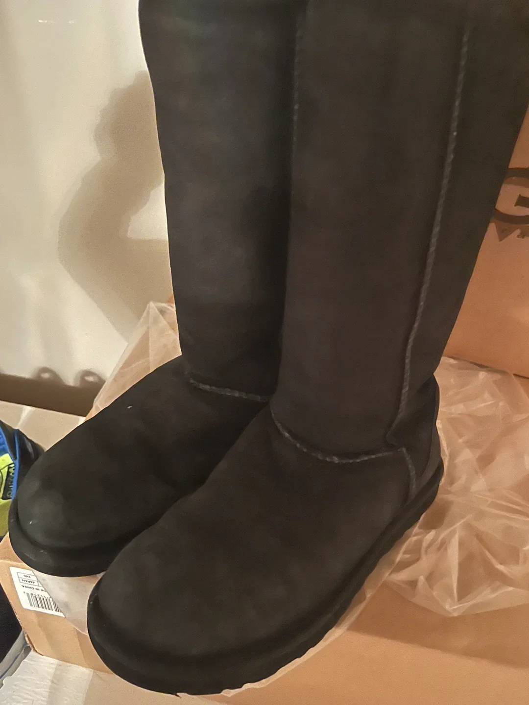 UGG Australia Classic Tall Black Boots - Size 7 image indicator(5)