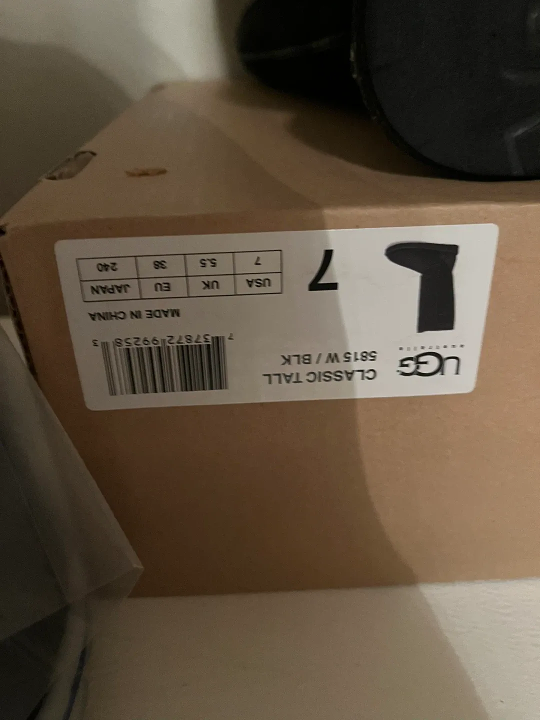 UGG Australia Classic Tall Black Boots - Size 7 image indicator(8)