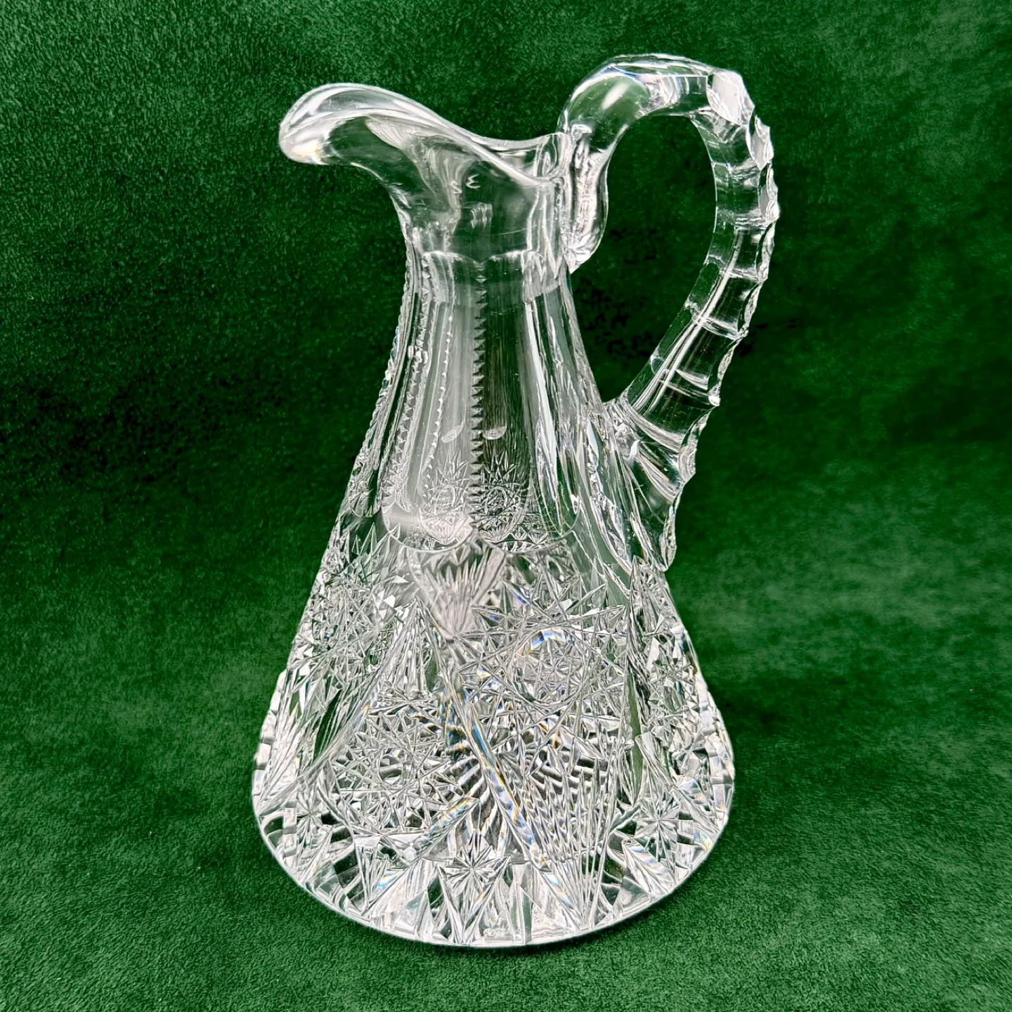 Antique American Brilliant Cut period crystal cruet thumbnail