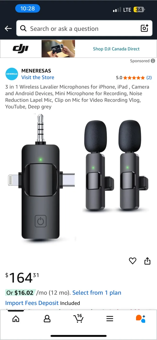 New Wireless Lavalier Microphone image indicator(6)