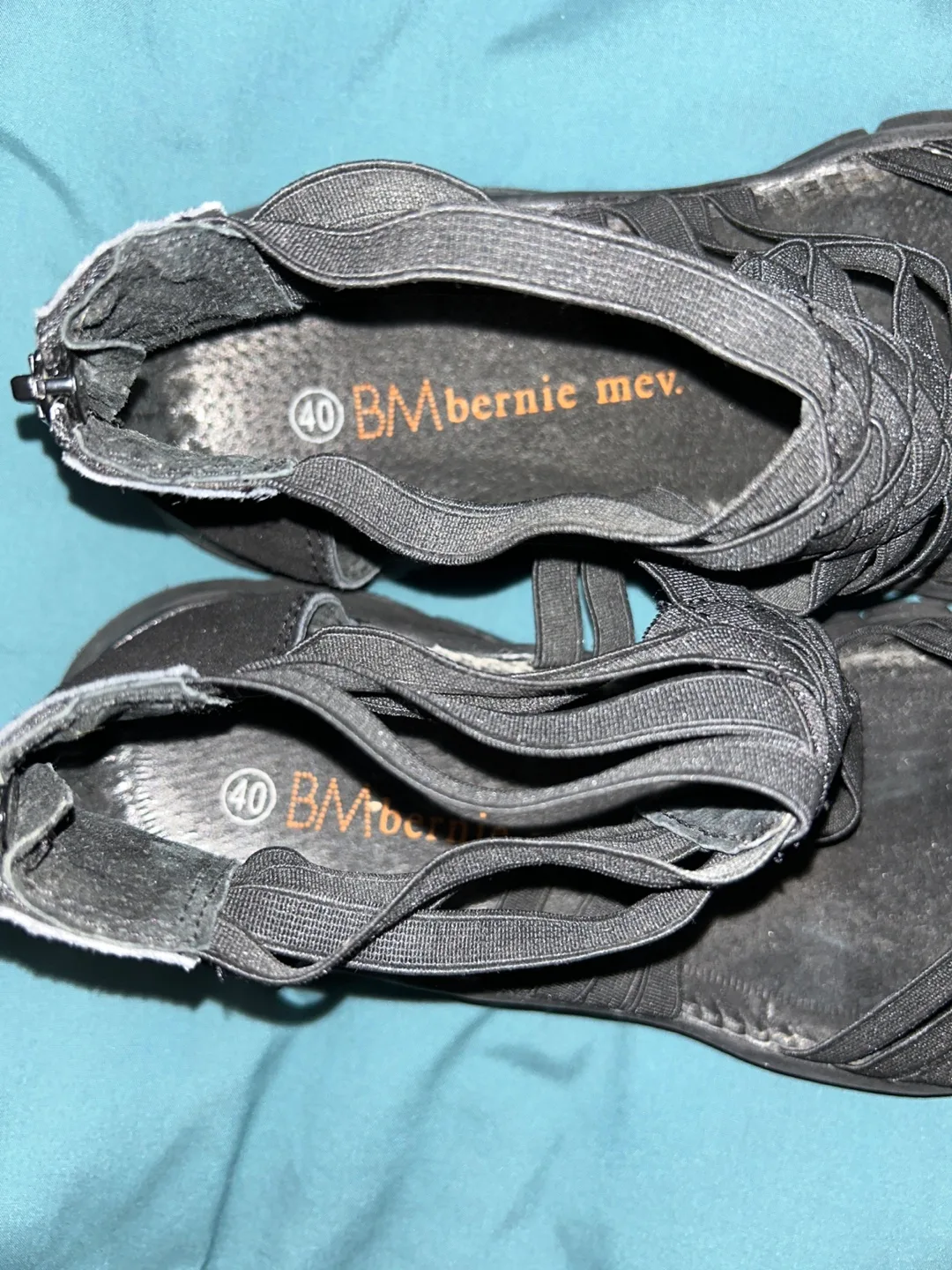 Bernie Mev Black Woven Sandals - SZ 40 (9.5) 🥕 image indicator(4)