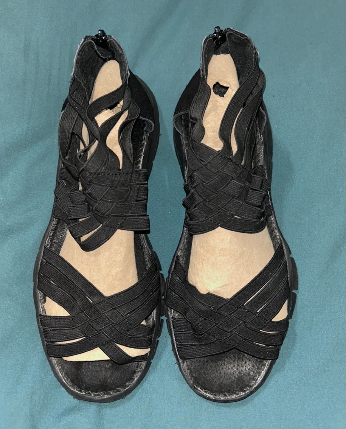 Bernie Mev Black Woven Sandals - SZ 40 (9.5) 🥕 thumbnail