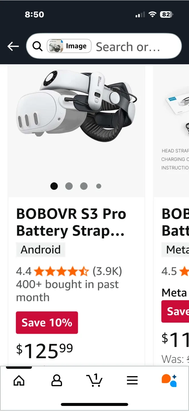 BOBOVR S3 Pro Battery Strap for Meta Quest 3 thumbnail